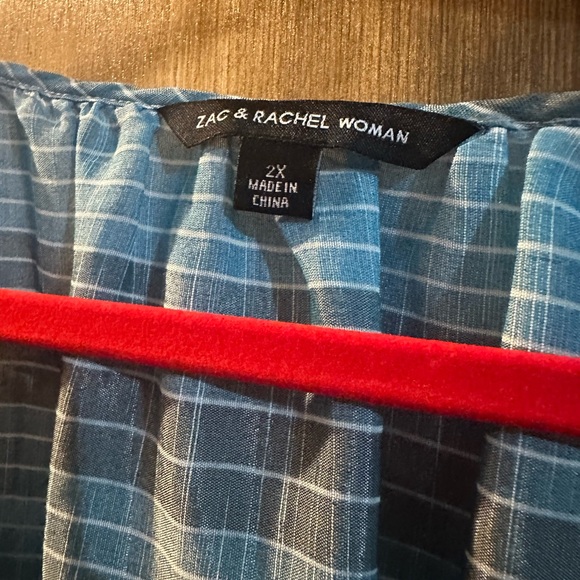 Zac & Rachel 2x blue striped blouse - Picture 6 of 6